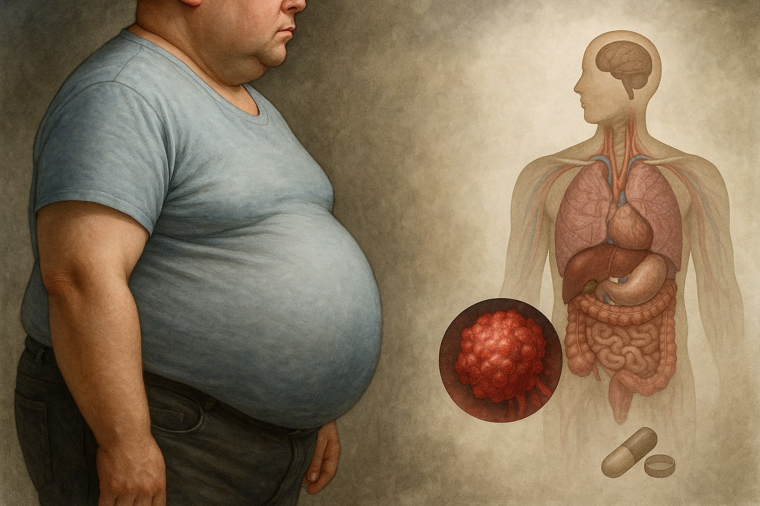 Imagem do Artigo: Obesidade e câncer: entenda como o excesso de peso influencia o tratamento e a recuperação