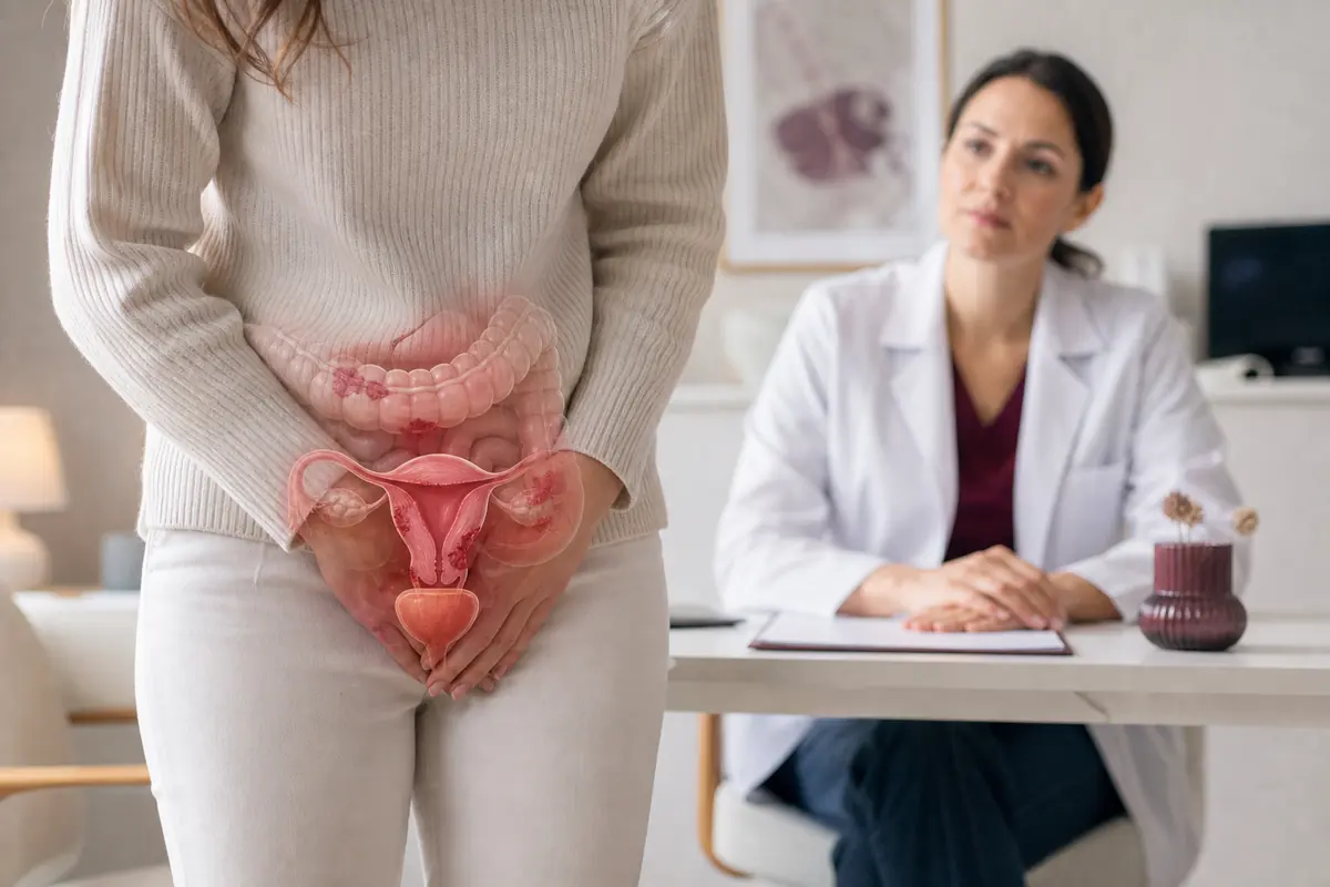 Imagem do Artigo: Endometriose no intestino e na bexiga: sintomas que muitas mulheres ignoram