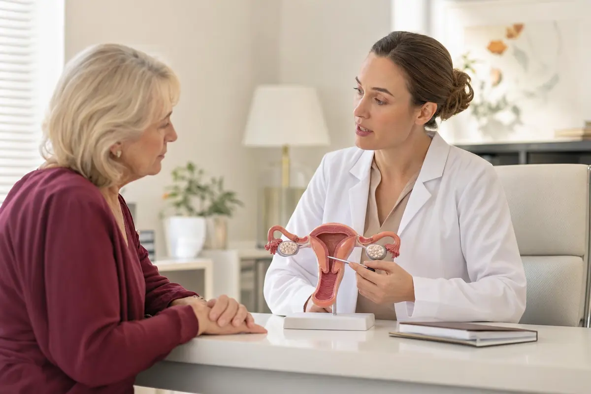 Imagem do Artigo: Espessamento endometrial na menopausa: quando investigar?